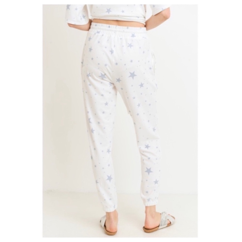 New Blue Star Ivory Lightweight Jogger Pants - Picture 4 of 4